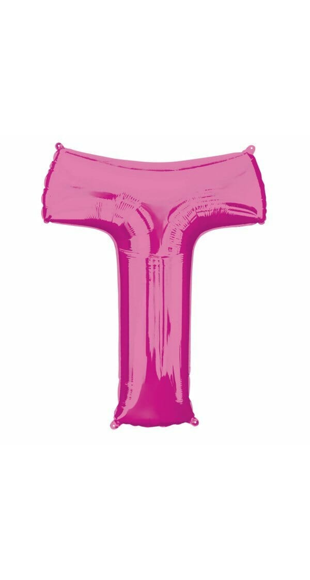 Pink Letter " T " Foil Balloon 34''