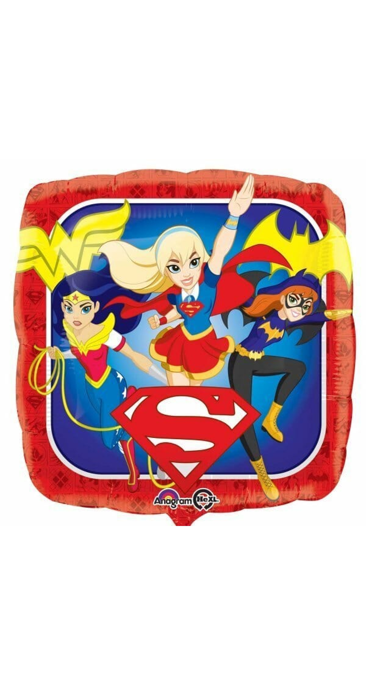 Standard DC Super Hero Girls Square - 17" Foil Balloon Square