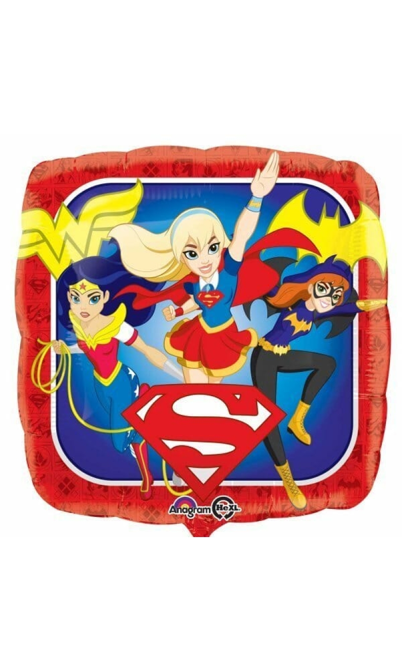Standard DC Super Hero Girls Square - 17" Foil Balloon Square