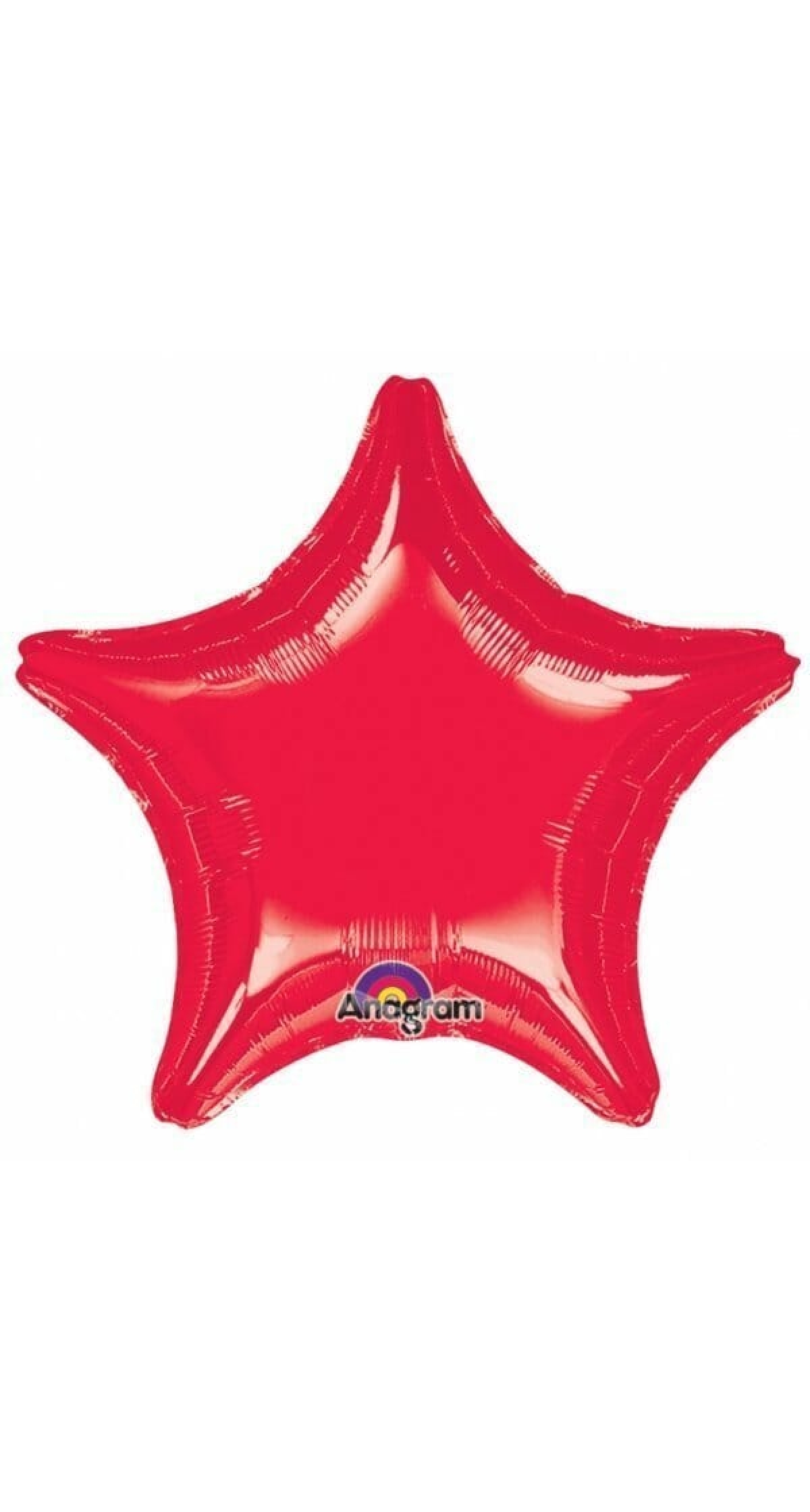 Metallic Red Jumbo Star Foil Balloon 32" (81cm)