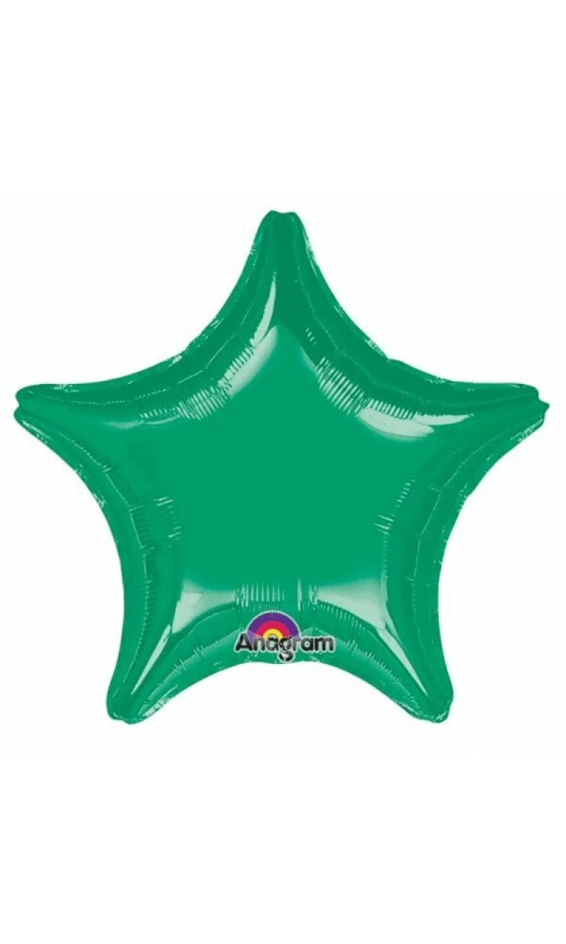 Metallic Green Jumbo Star Foil Balloon 32" (81cm)