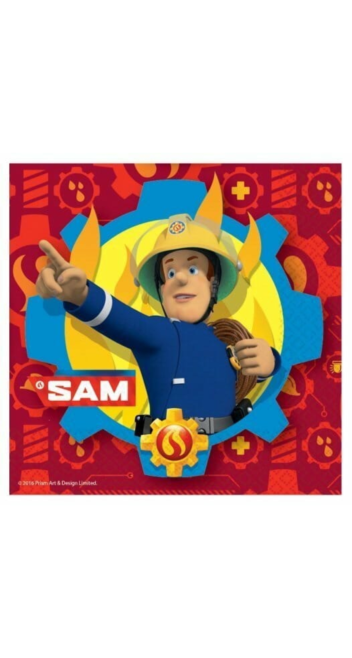 Fireman Sam Lunch Napkins 33cm x 33cm - 20pk