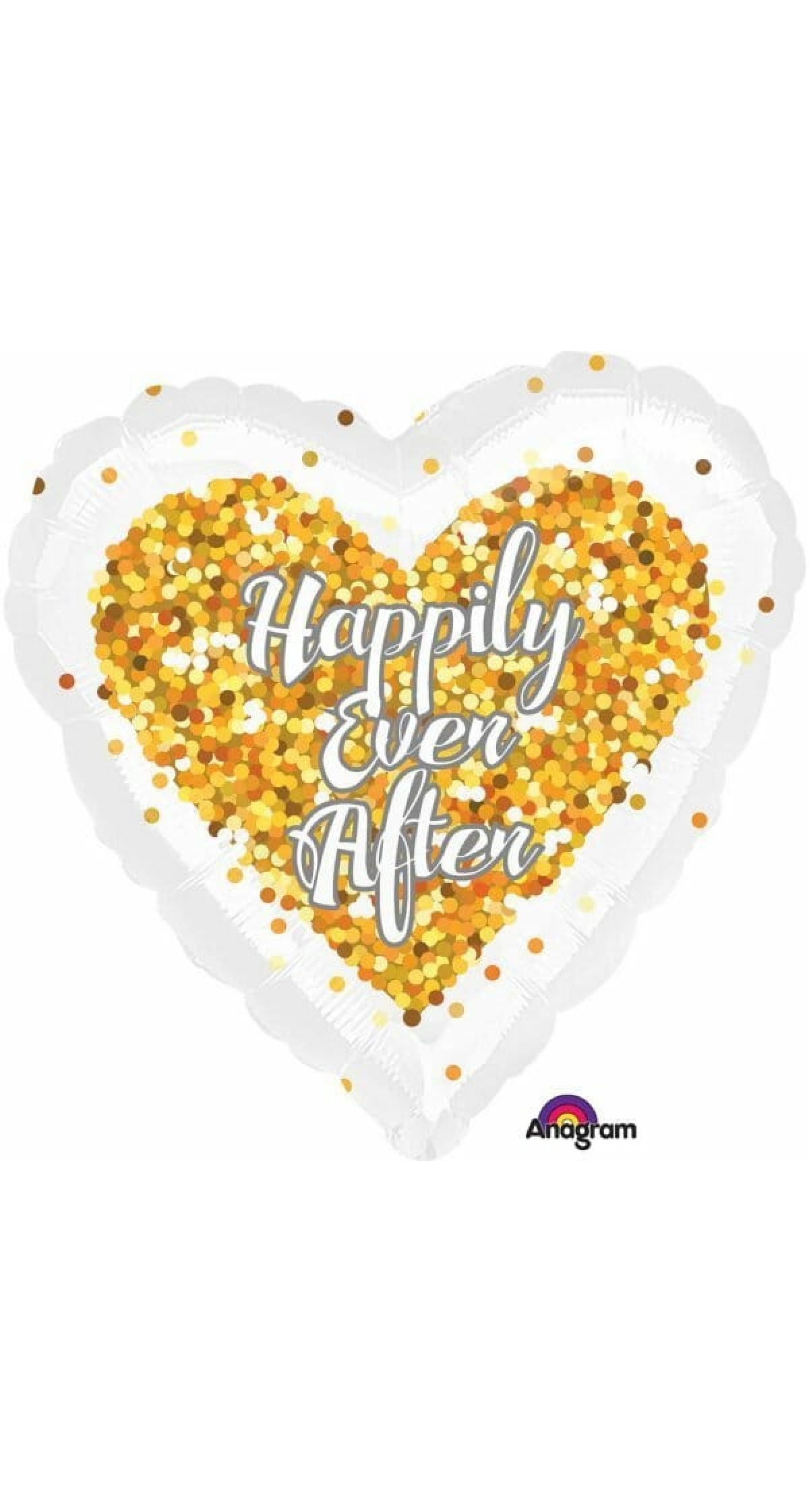 Confetti Happily Ever After Foil Balloon 17"