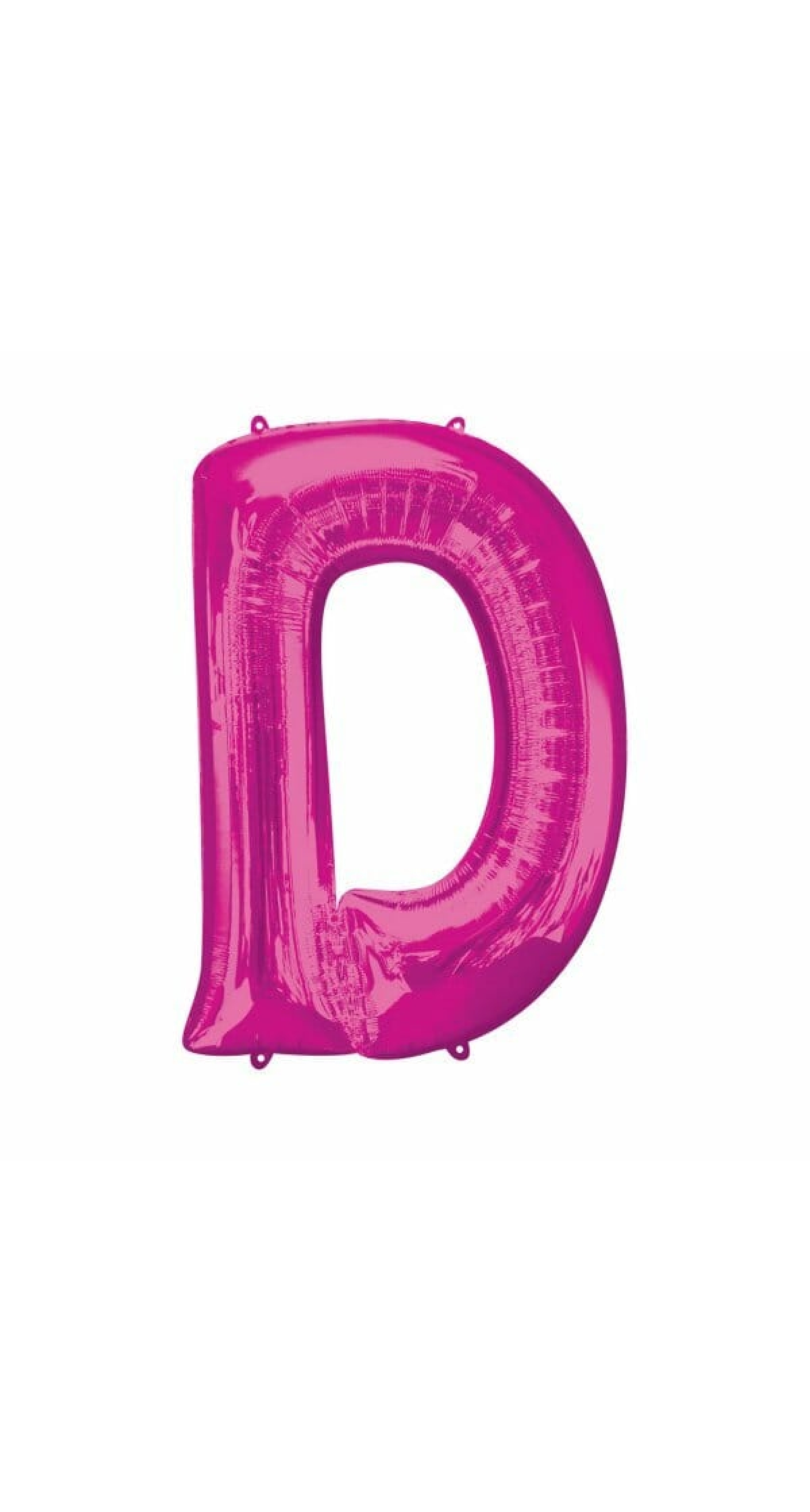 Pink Letter " D " Foil Balloon 34''