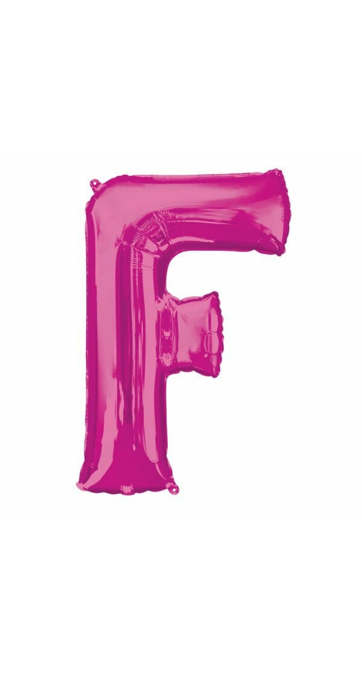 Pink Letter " F " Foil Balloon 34''