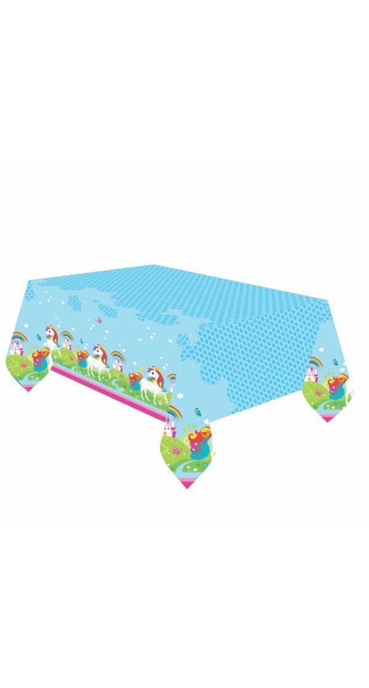Unicorn Plastic Table Cover 180cm x 120cm - 1pk