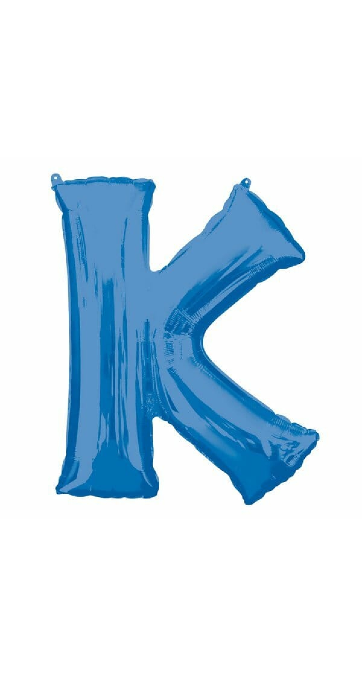 Blue Letter "K" Foil Balloon 34''