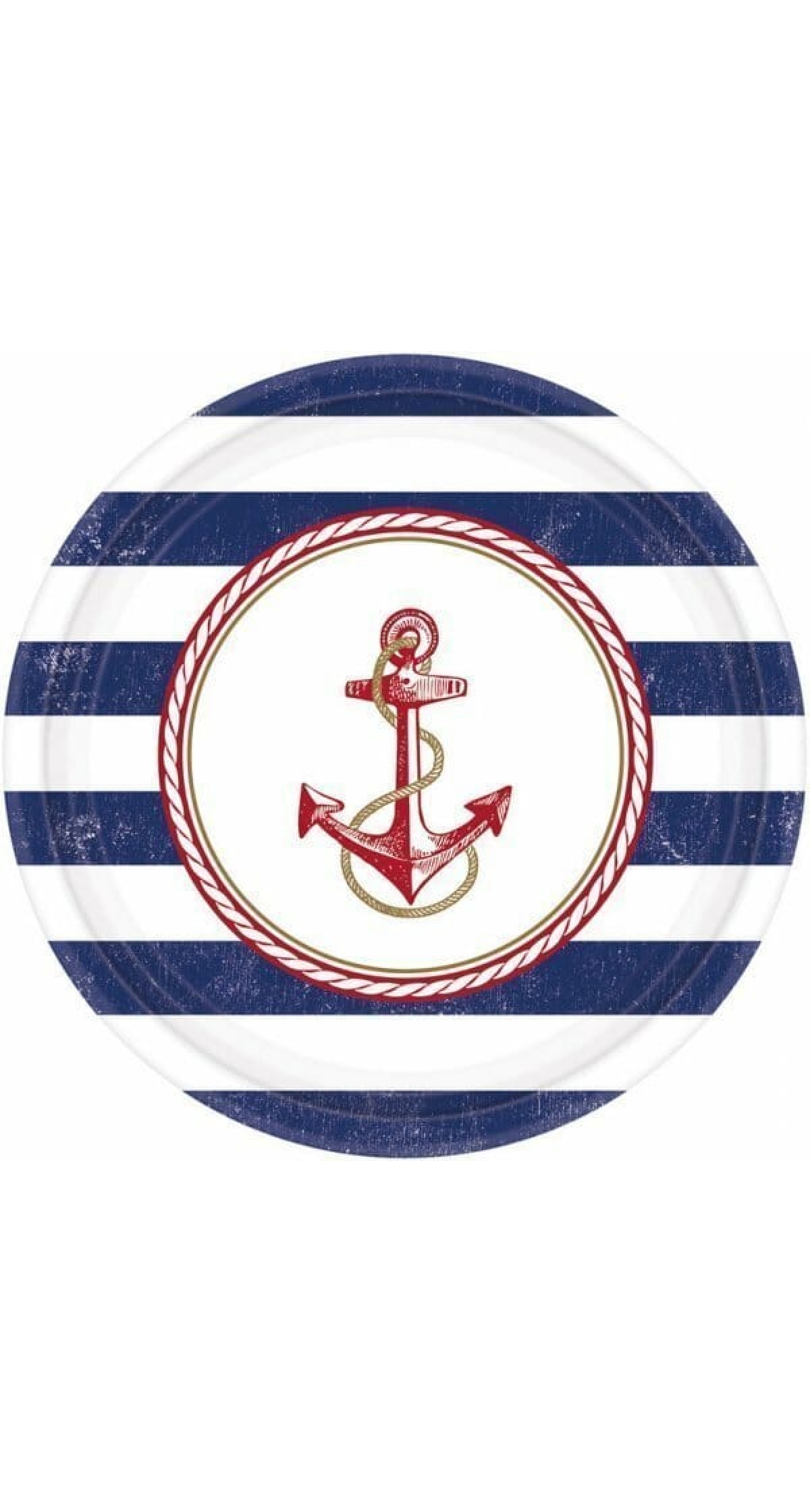Anchors Aweigh Paper Plates 26.7cm - 8pk