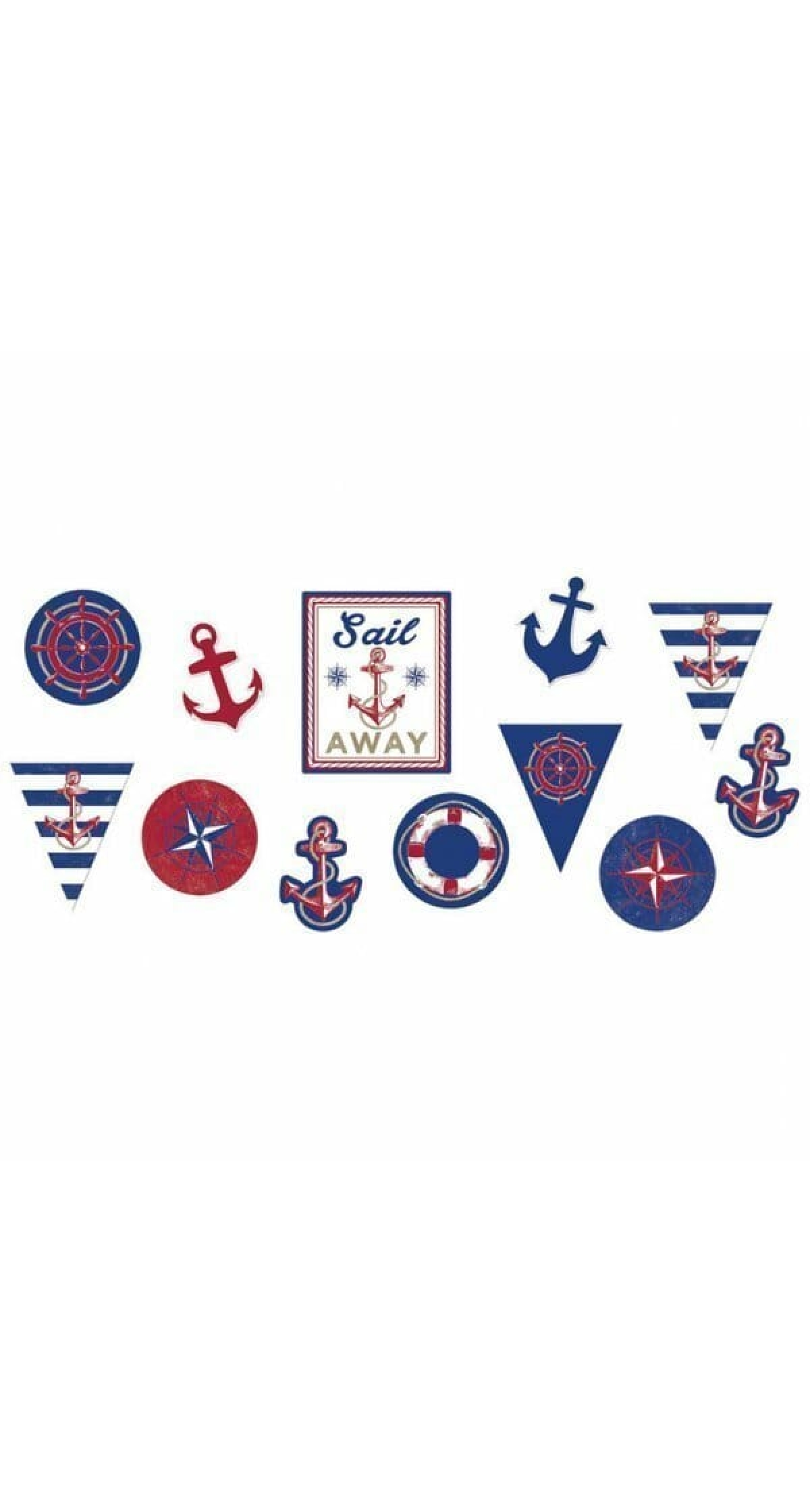 Anchors Aweigh Paper Cutouts - 12pk