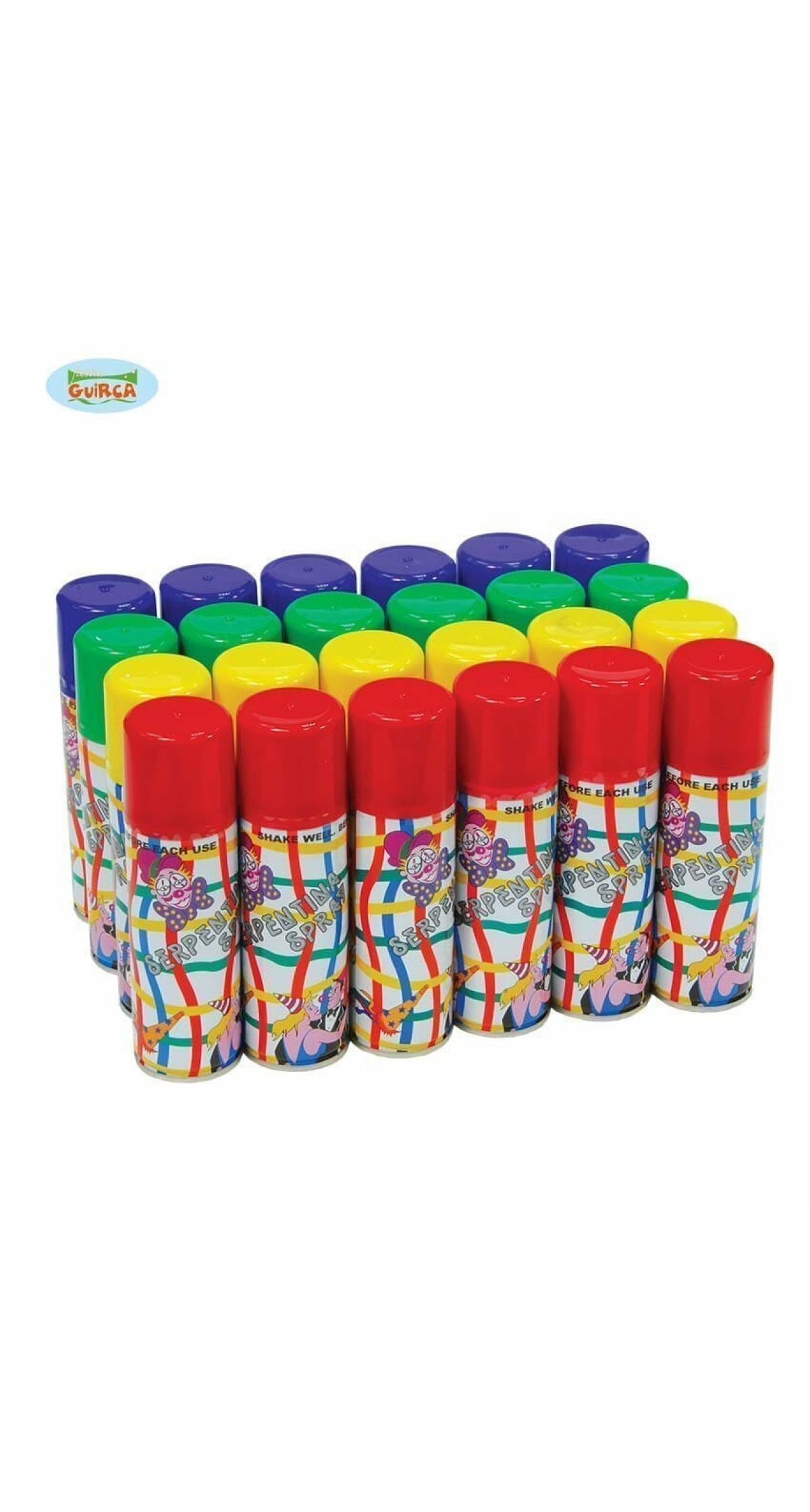 Streamer Spray (Silly String) 83ml Assorted Colours - 1pc