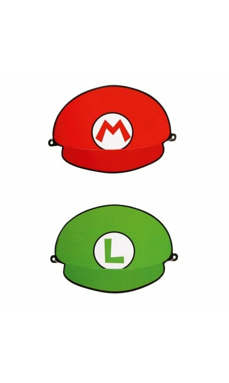 Super Mario Party Hats - 8pk