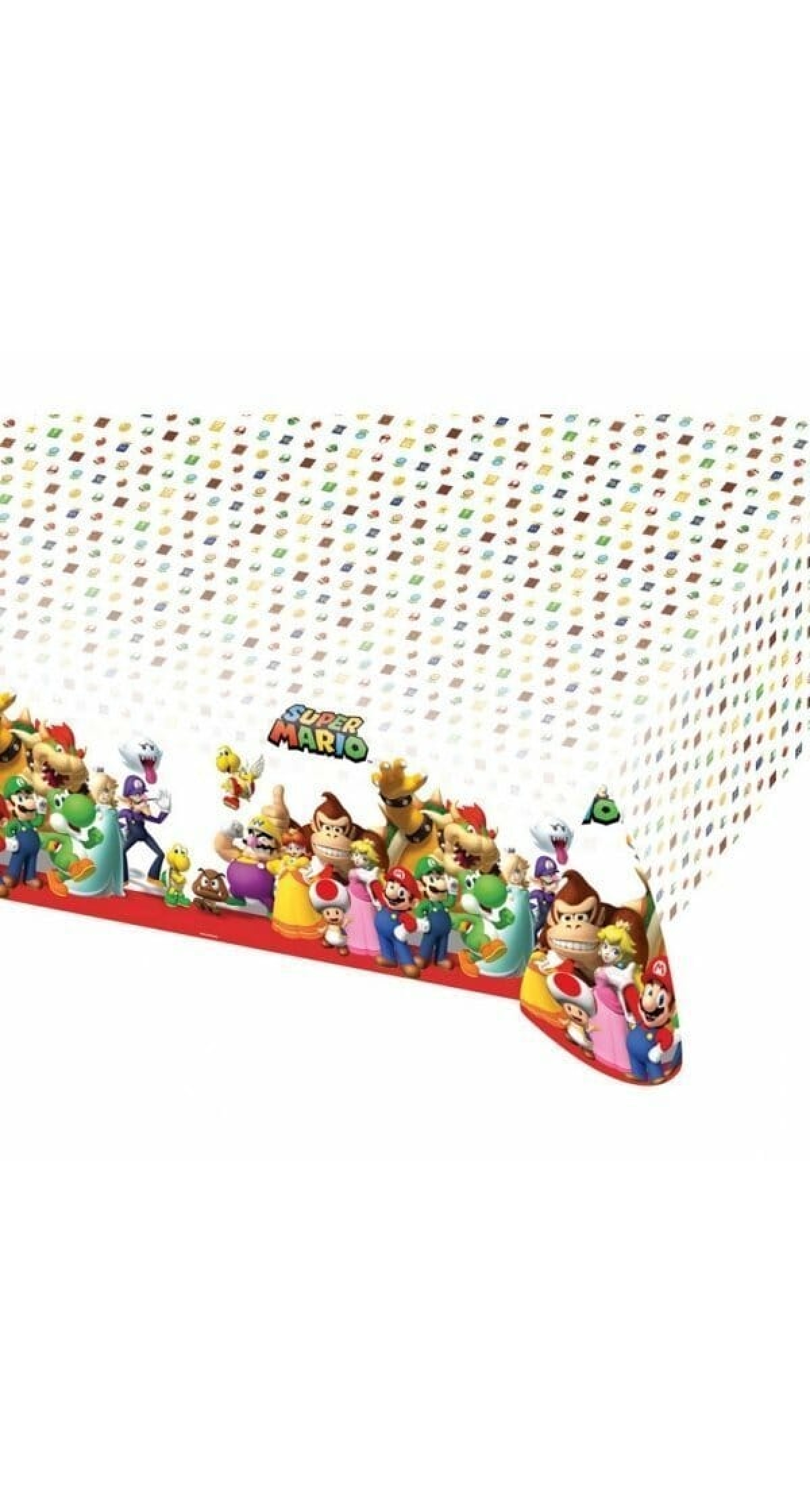 Super Mario Plastic Table Cover - 1.8m x 1.2m