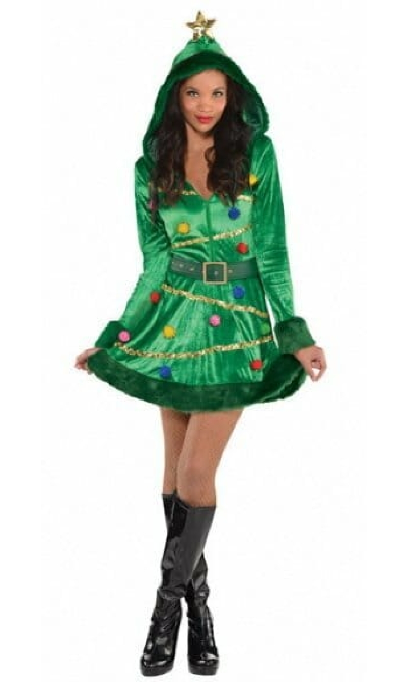 Sexy Christmas Tree Dress - Adult Size Large