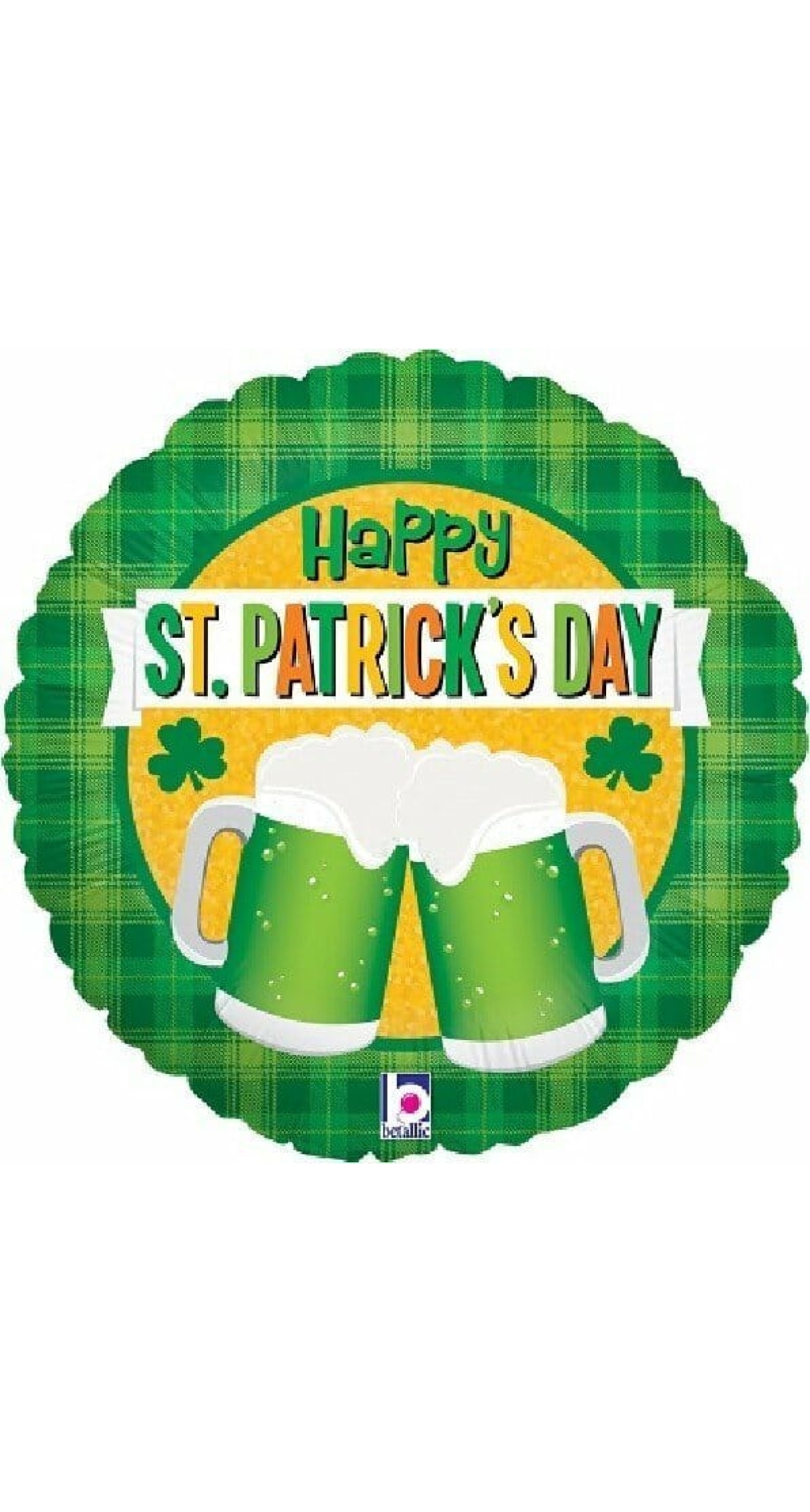 St Patrick's Day Green Beer Foil Balloon - 18''