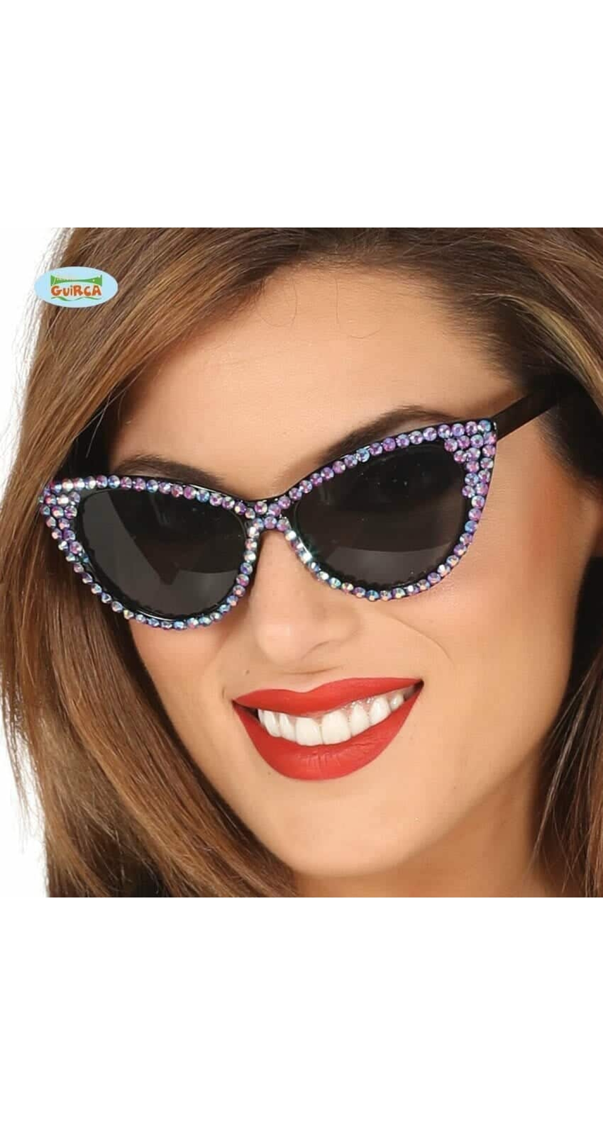 50'S Glasses With Lilac Jewels