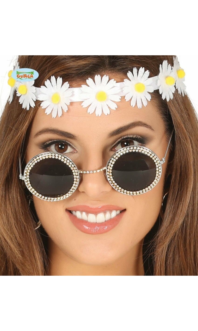 Round Glasses With Jewels