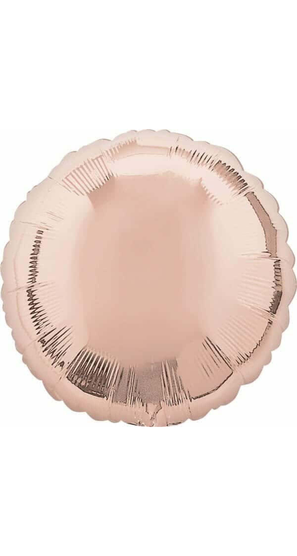 Metallic Rose Gold Round Foil Balloon 18"