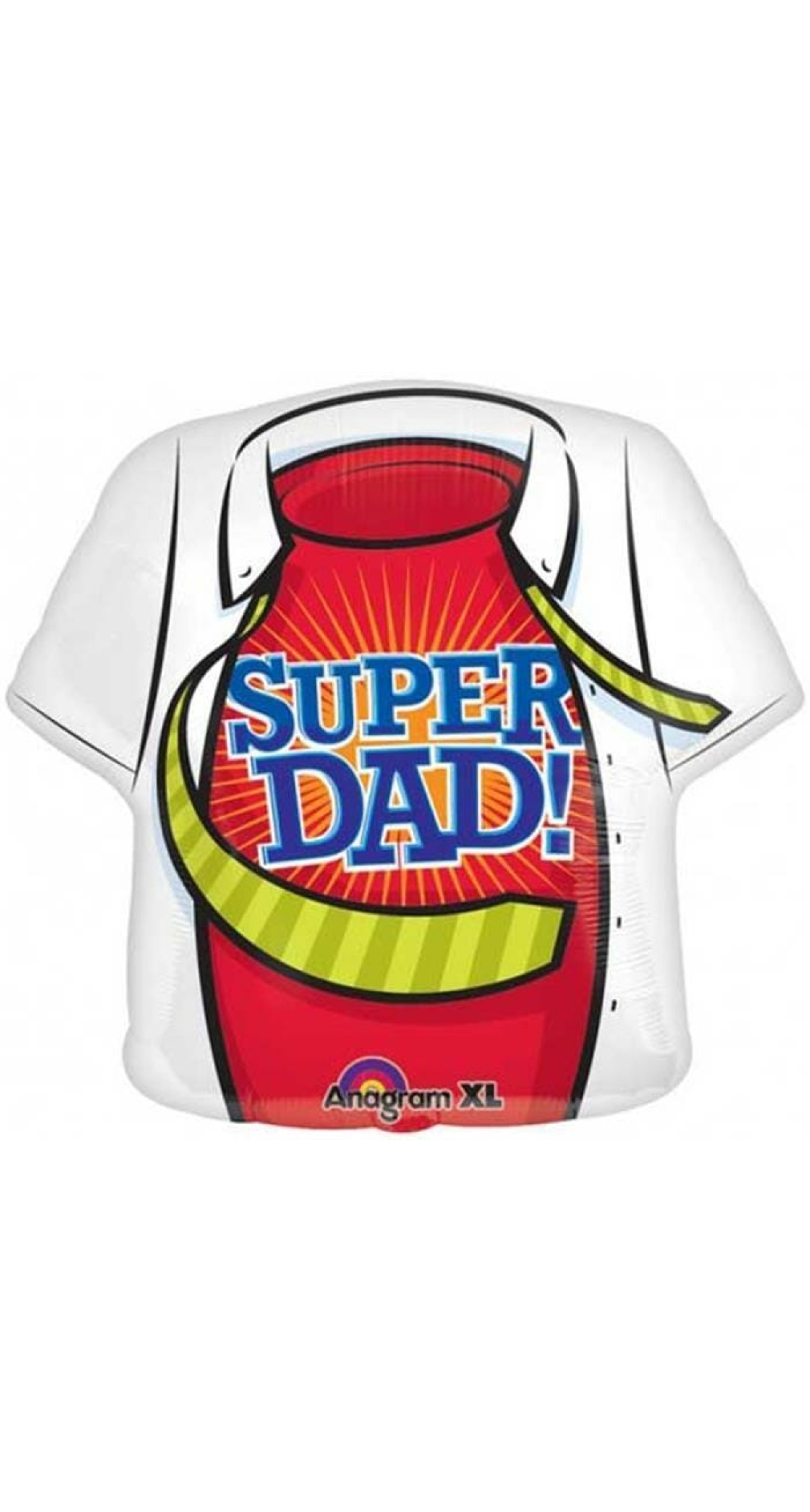 Super Dad Shirt SuperShape Foil Balloon - 22" x 24" (56cm x 61cm)