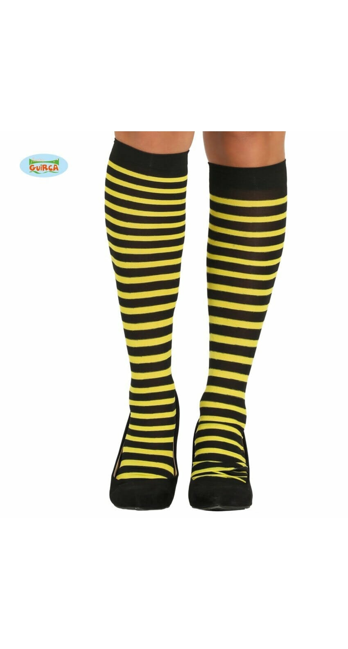 Black-Yellow Striped Stockings