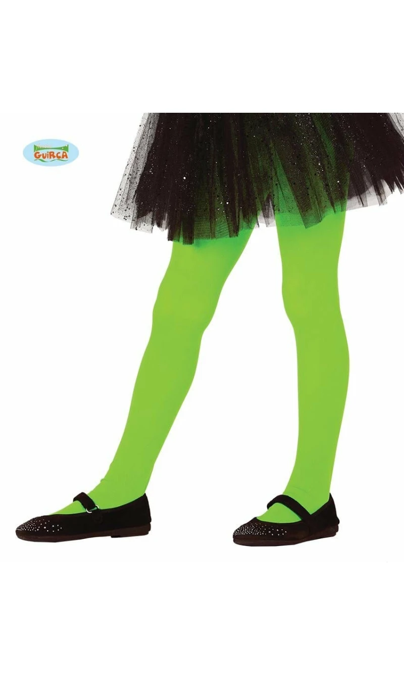 Child Green Tights - Age 5 to 9 Years