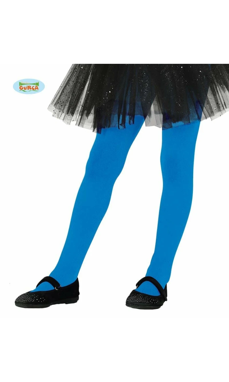 Child Blue Tights - Age 5 to 9 Years