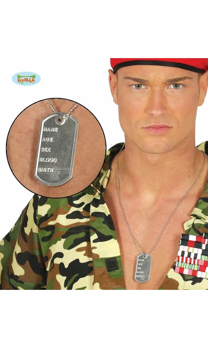 Pendant with Metal Plate ( Dog Tag )