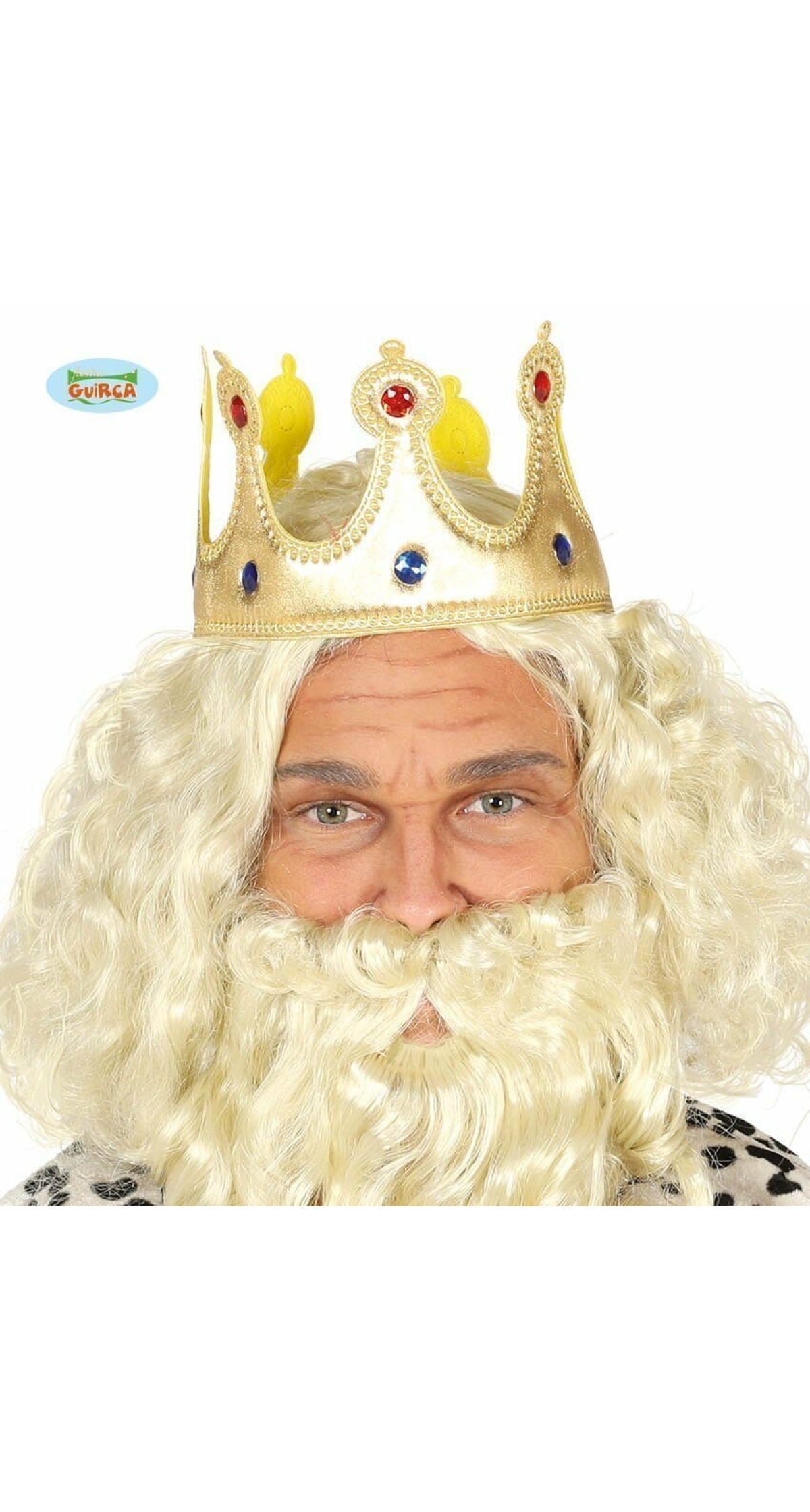 Fabric Golden Adult King Crown