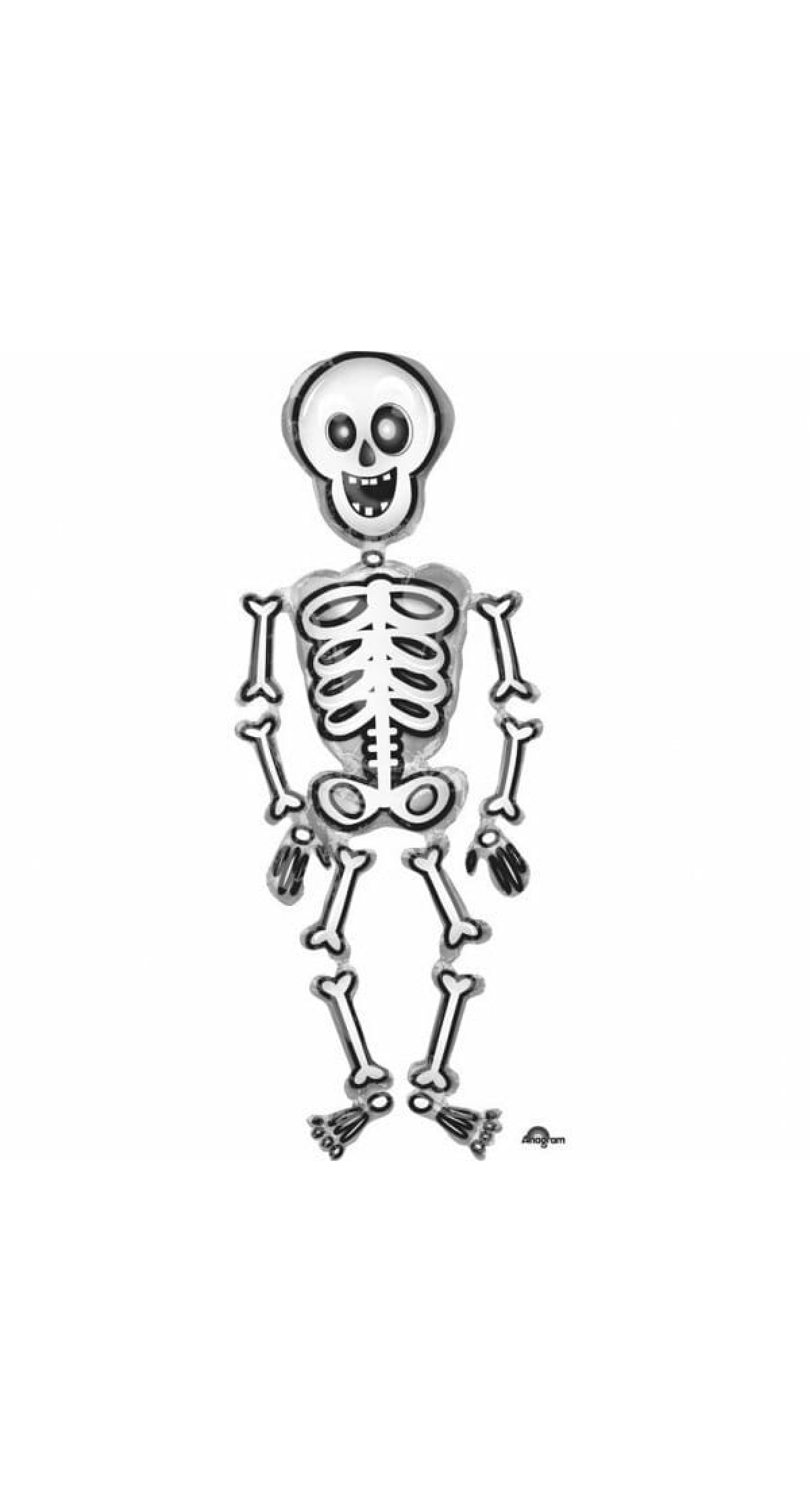 AirWalker "Mr. Skelly" Foil Balloon - 78 x 193cm