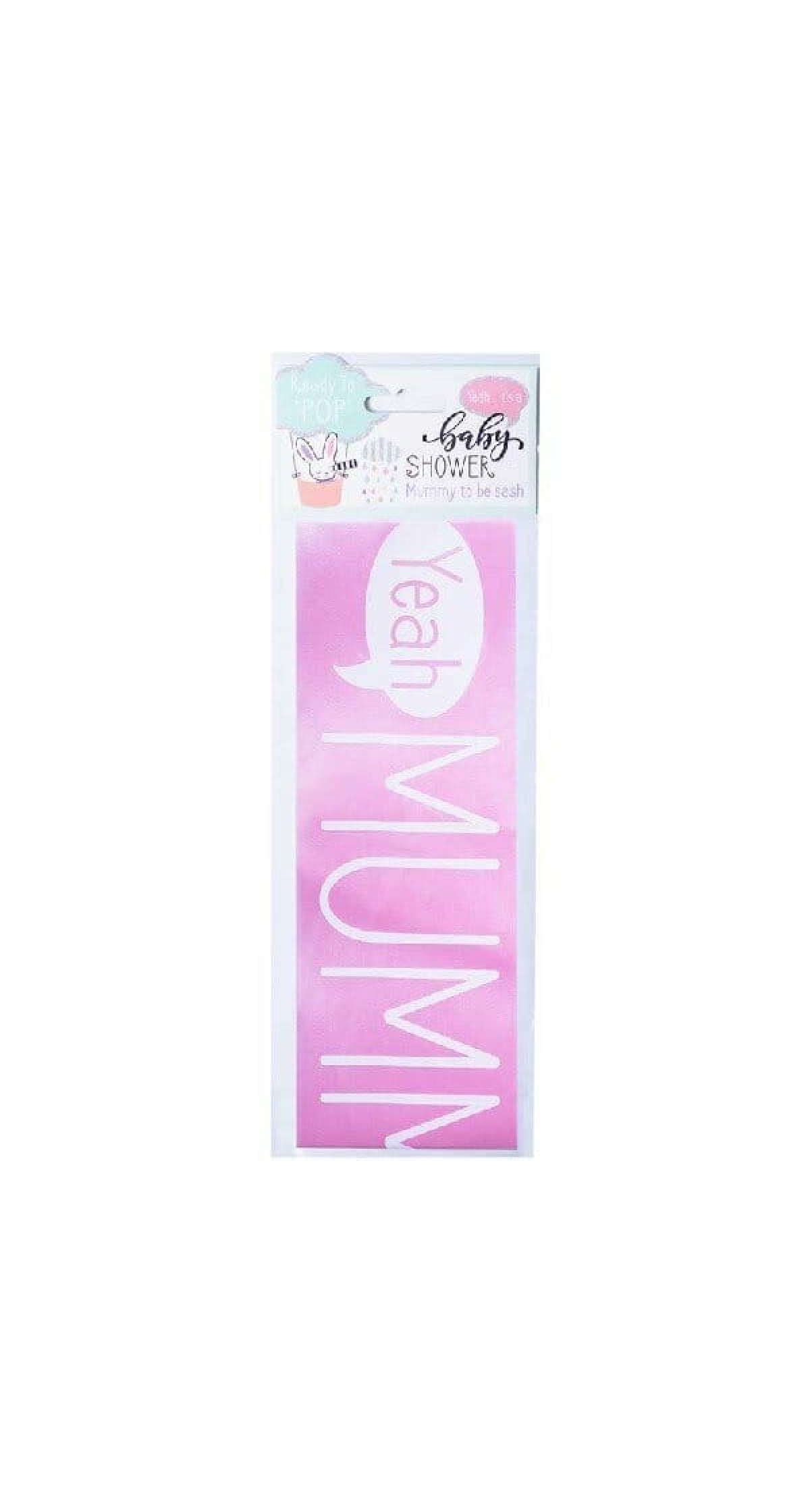 Mummy To Be Sash Pink - 150cm x 8.5cm