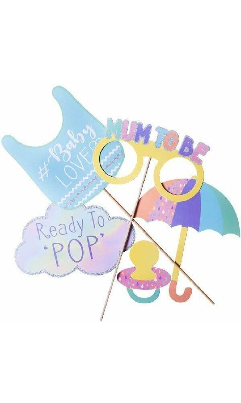 Baby Shower Photo Props - 8pk