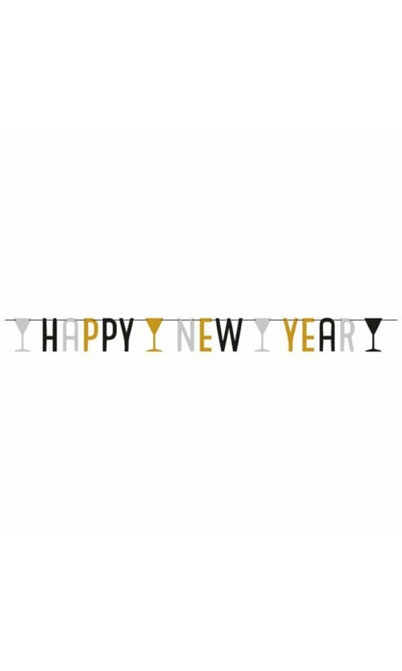 Happy New Year Letter Banner 1.65m