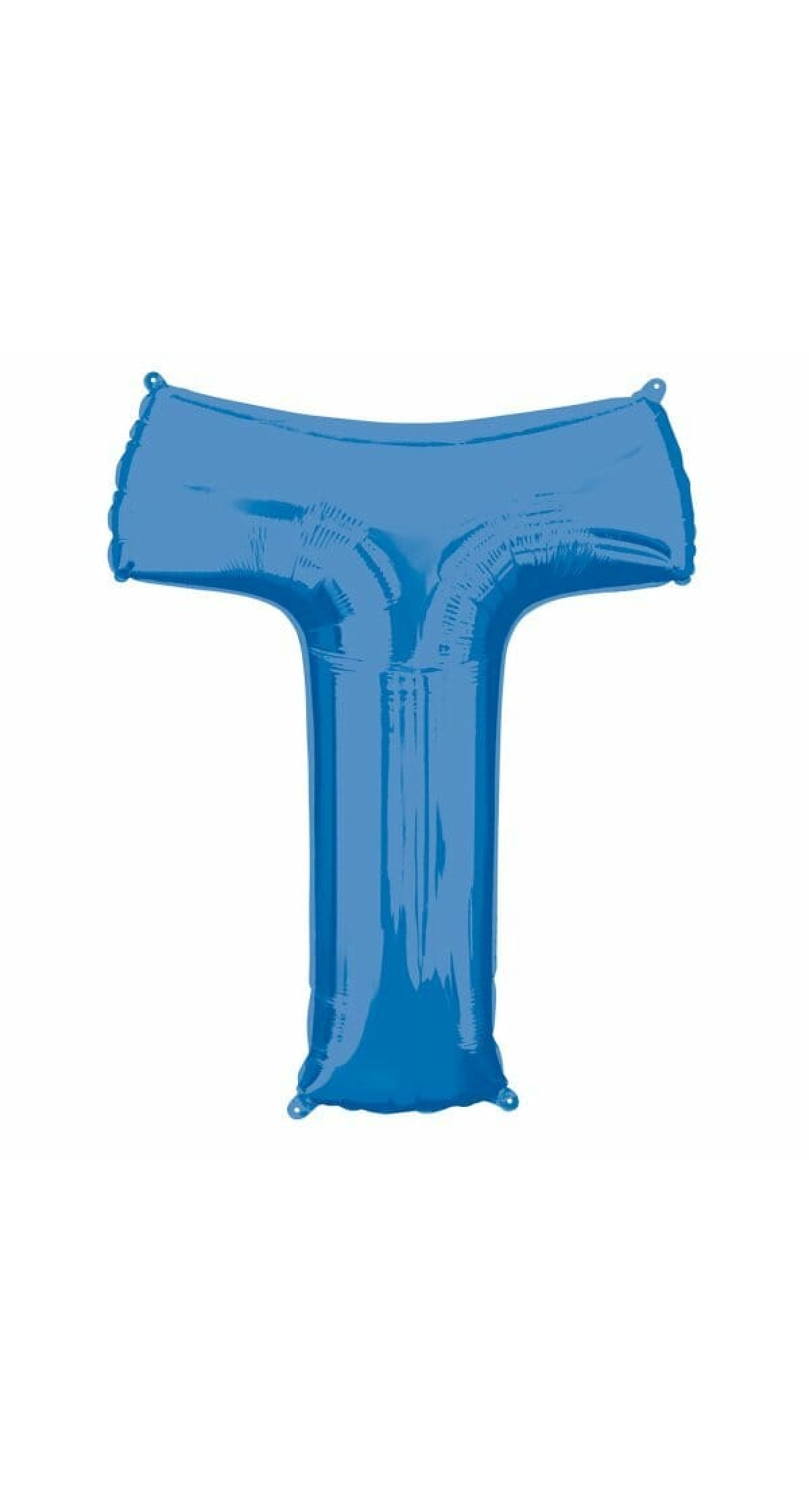 Blue Letter " T " Foil Balloon 34''