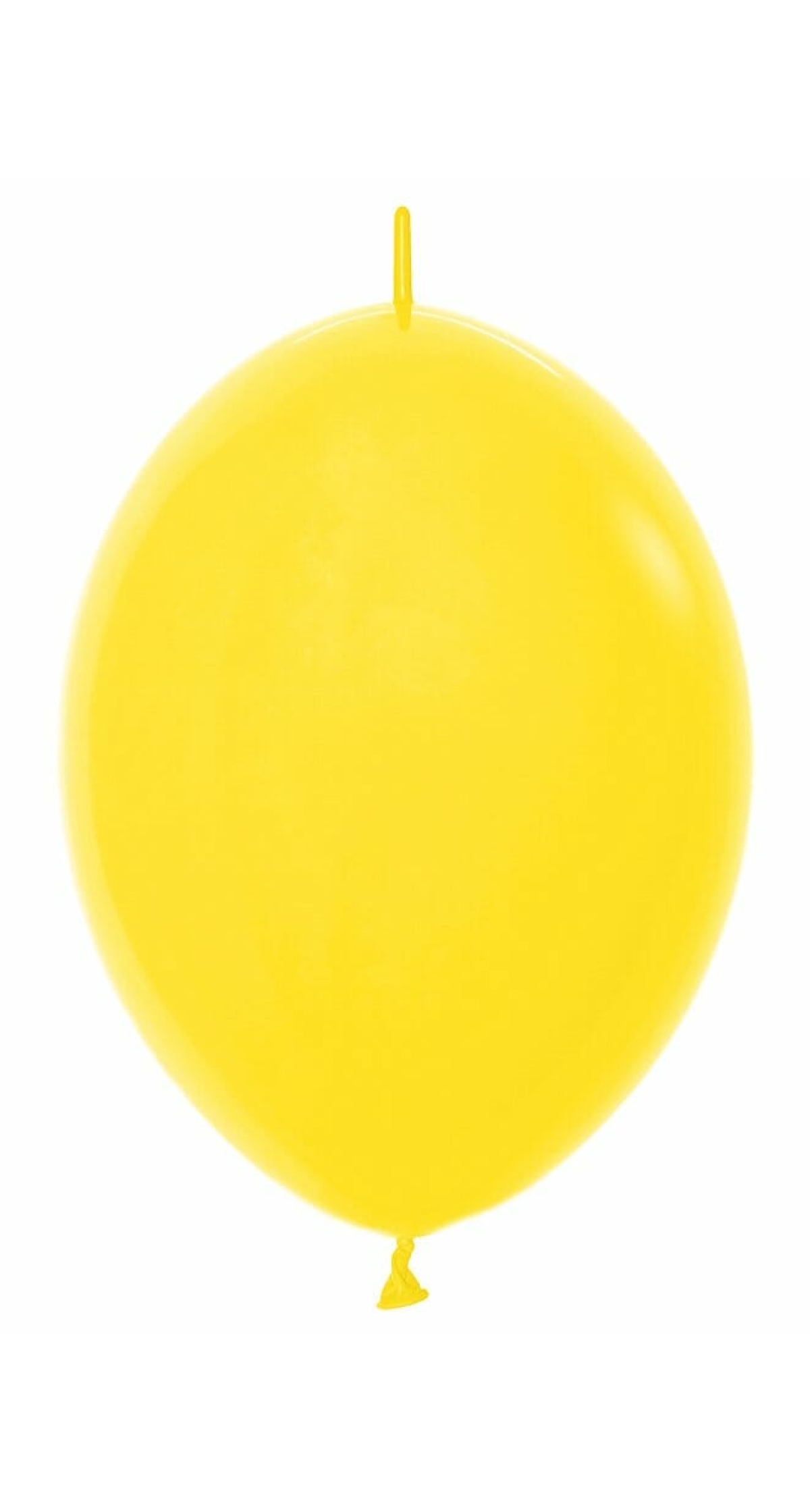 Fashion Solid - Yellow Link-o-Loon Latex Balloon  - (12" / 30cm)