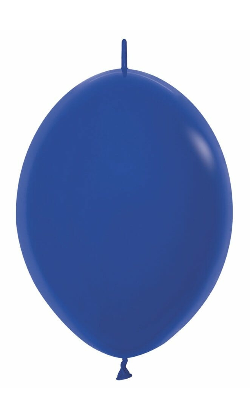 Fashion Solid - Royal Blue Link-o-Loon Latex Balloon  - (12" / 30cm)