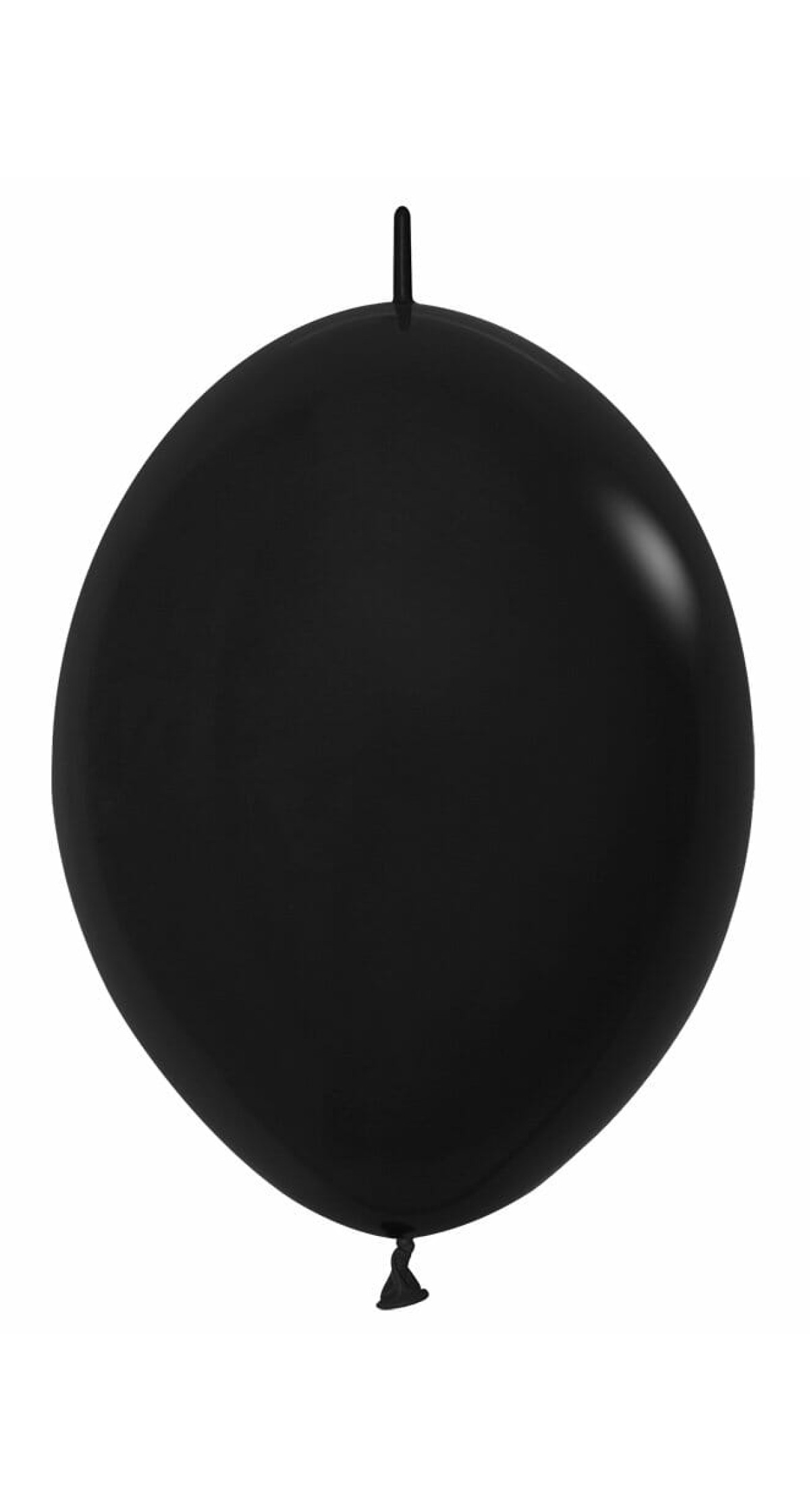 Fashion Solid - Black Link-o-Loon Latex Balloon  - (12" / 30cm)