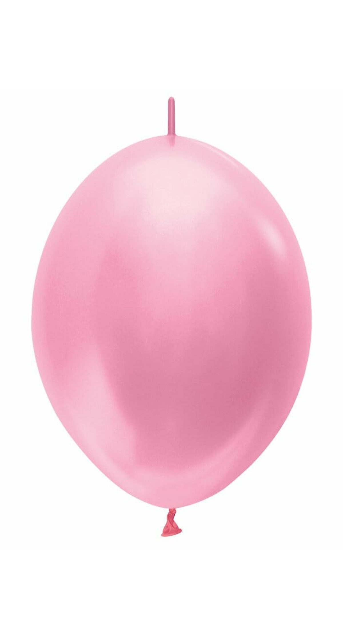 Satin Pearl - Pink Link-o-Loon Latex Balloon  - (12" / 30cm)