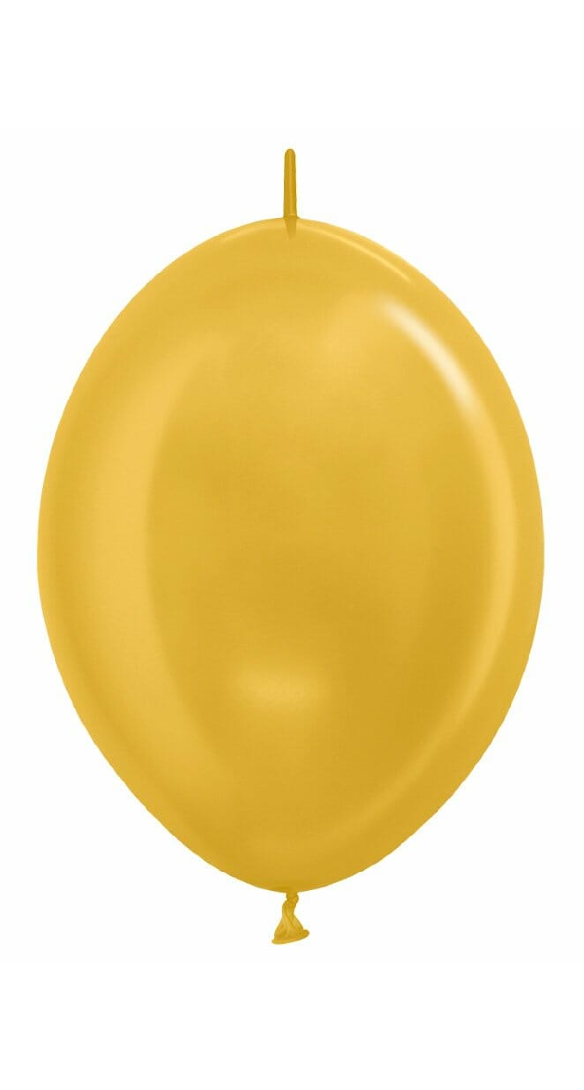 Metallic - Gold Link-o-Loon Latex Balloon  - (12" / 30cm)