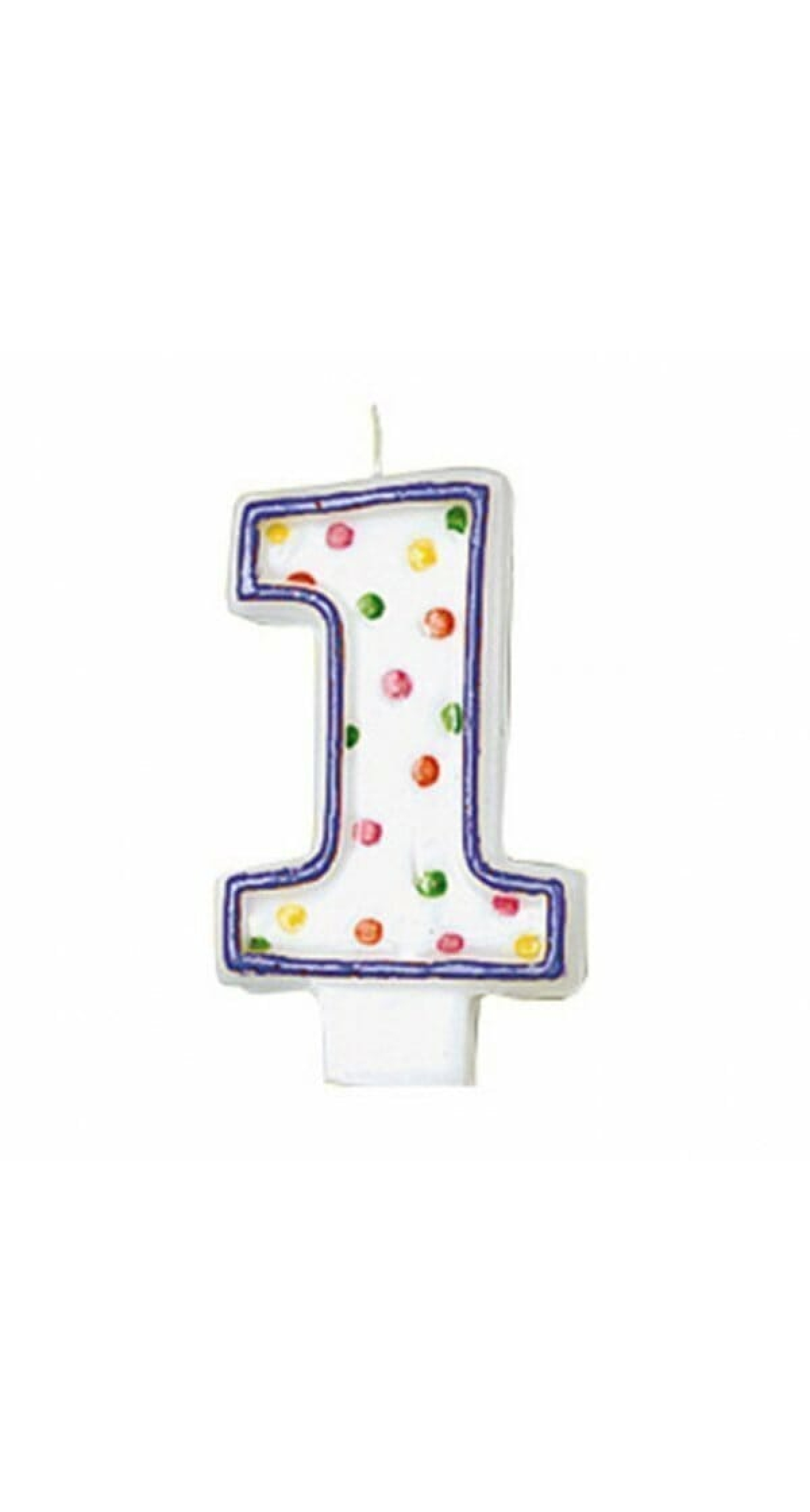 Candle Number 1 Purple - 7cm