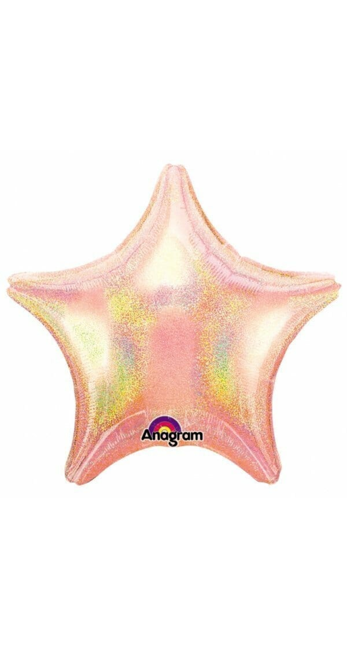 Pastel Pink Dazzler Star Foil Balloon 19"