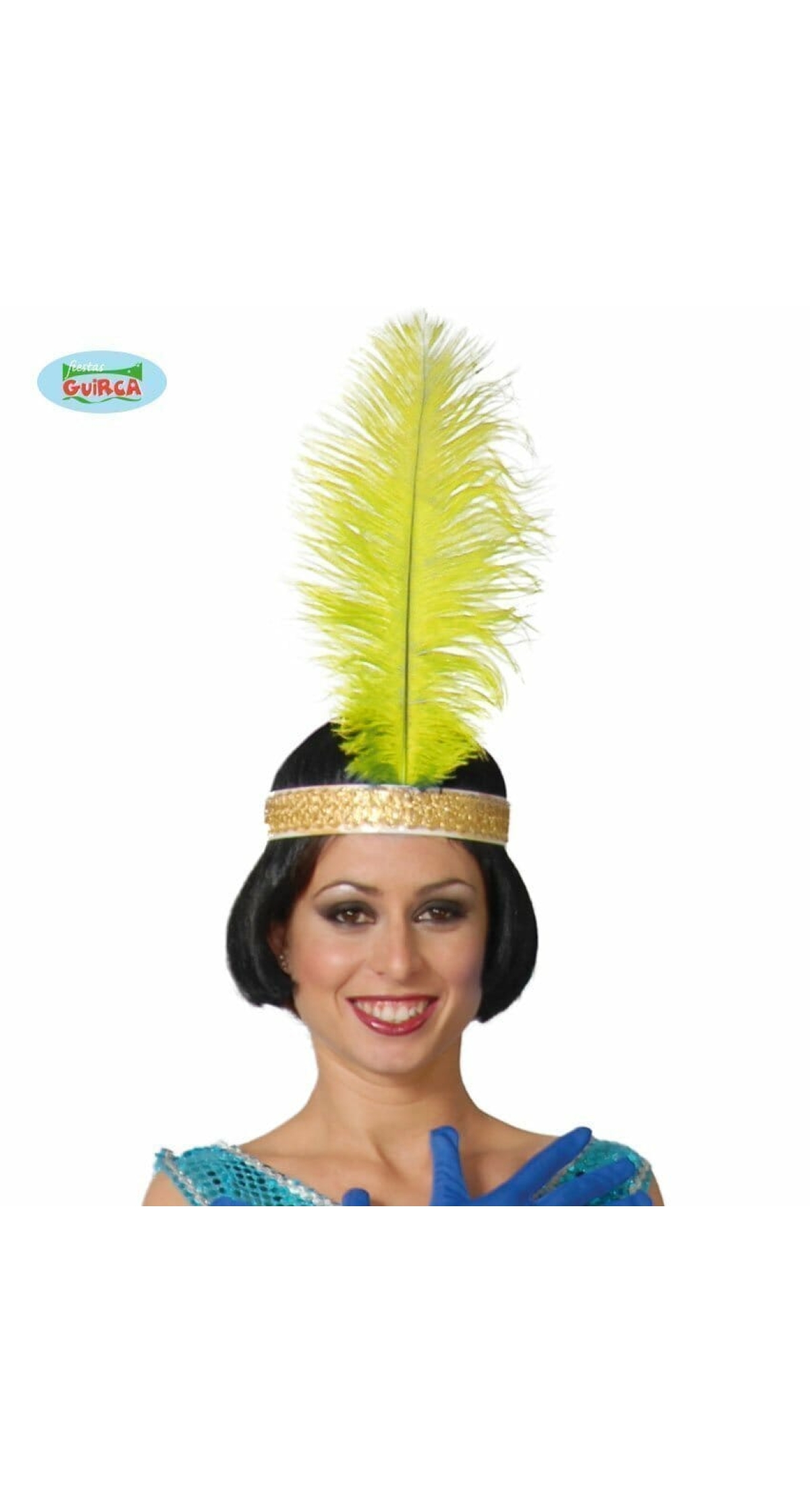 Ostrich Feather 40cm - Yellow