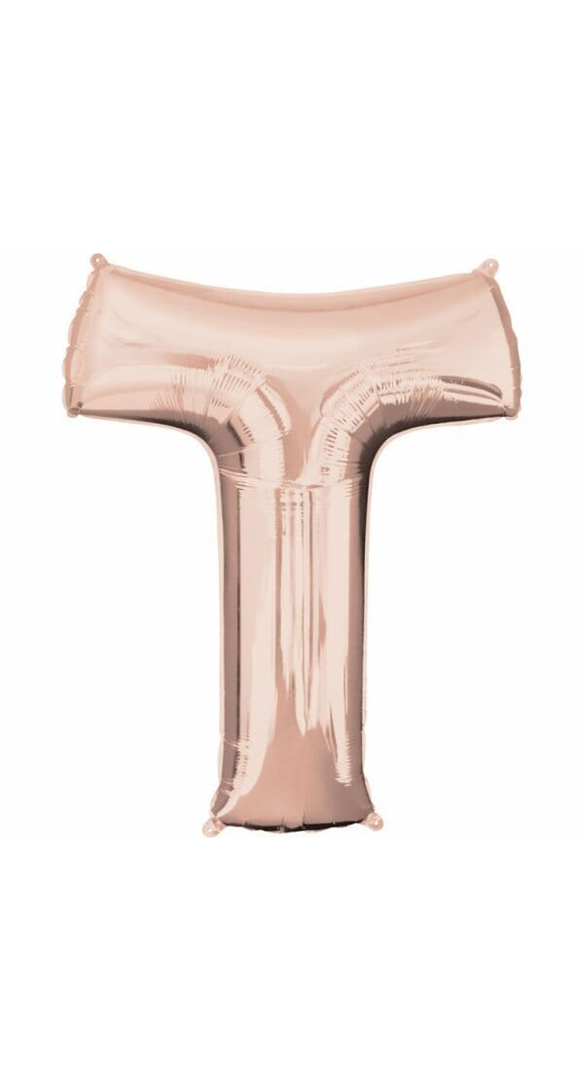 Rose Gold Letter "T" Foil Balloon 34''