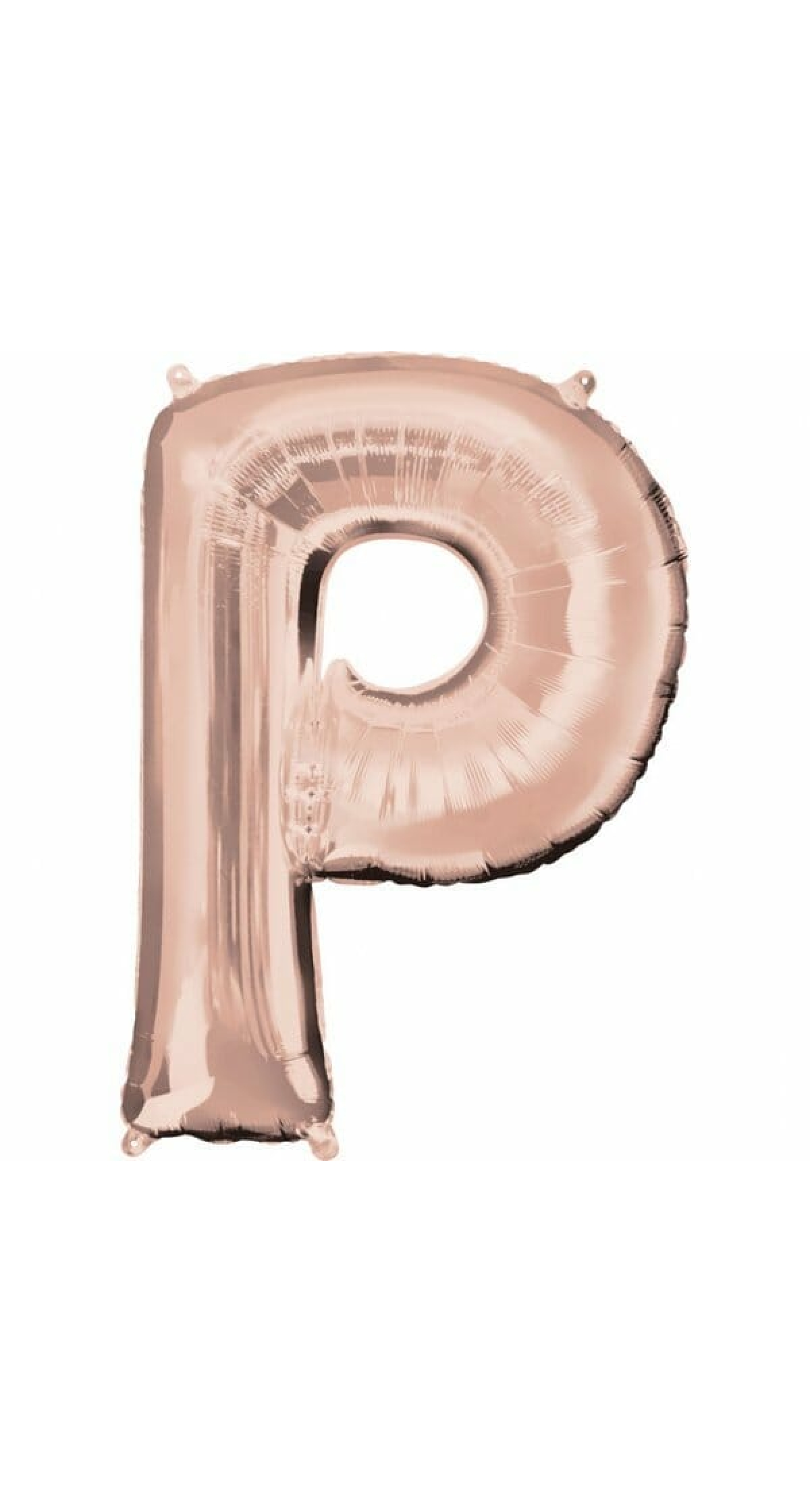 Rose Gold Letter " P " Foil Balloon 34''