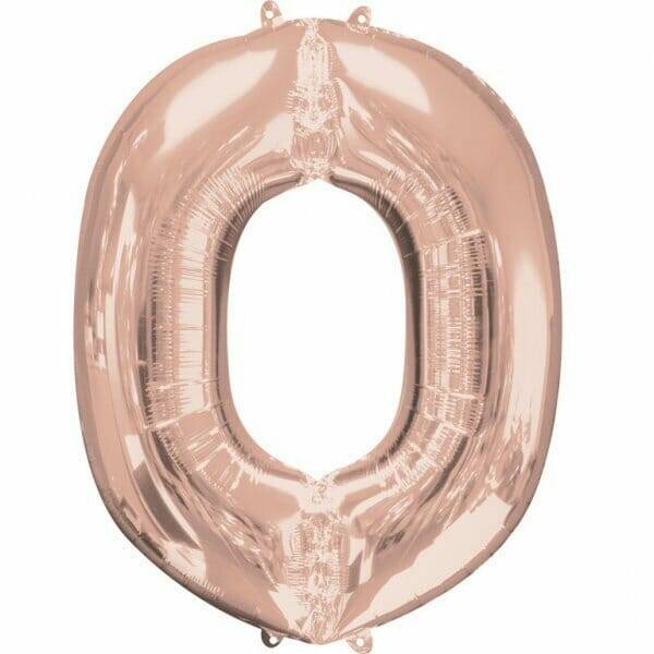 Rose Gold Letter " O " Foil Balloon 34''