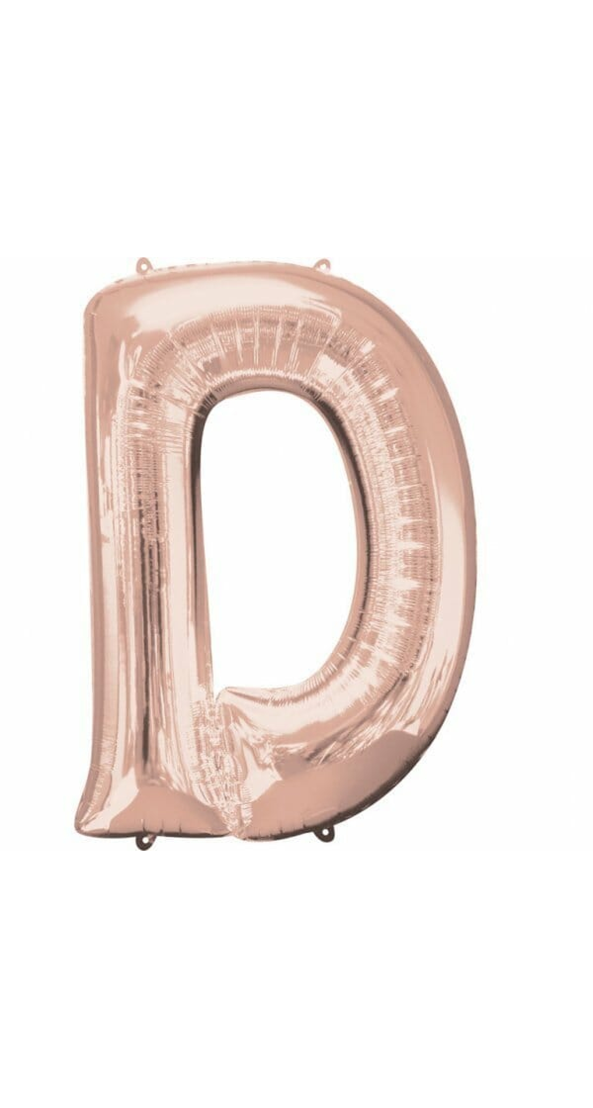 Rose Gold Letter " D " Foil Balloon 34''