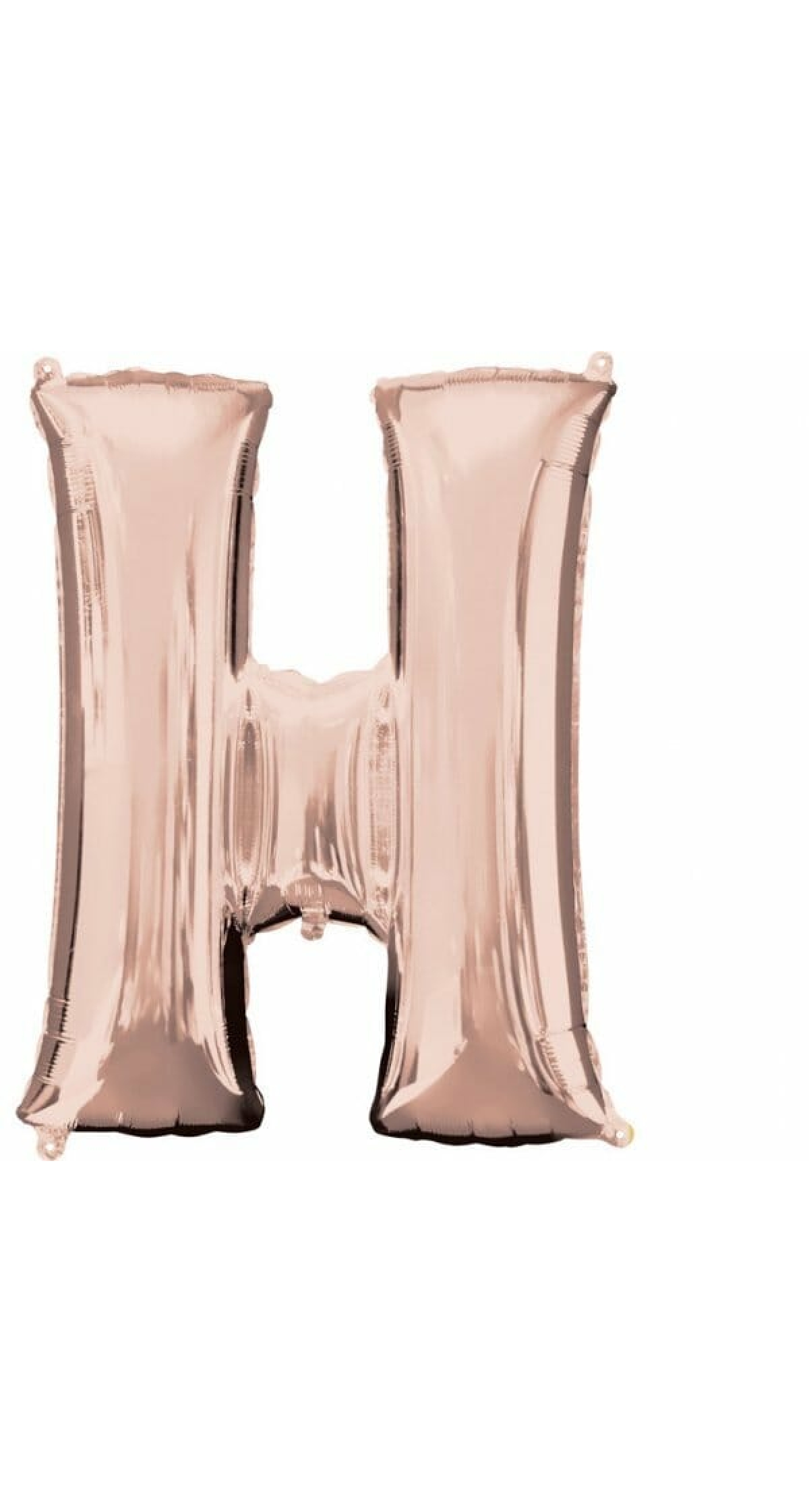 Rose Gold Letter " H " Foil Balloon 34''