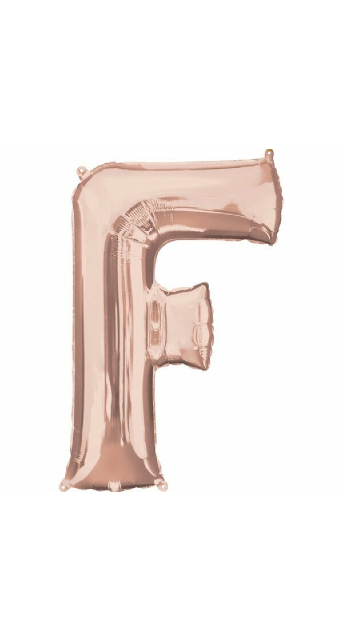 Rose Gold Letter "F" Foil Balloon 34''