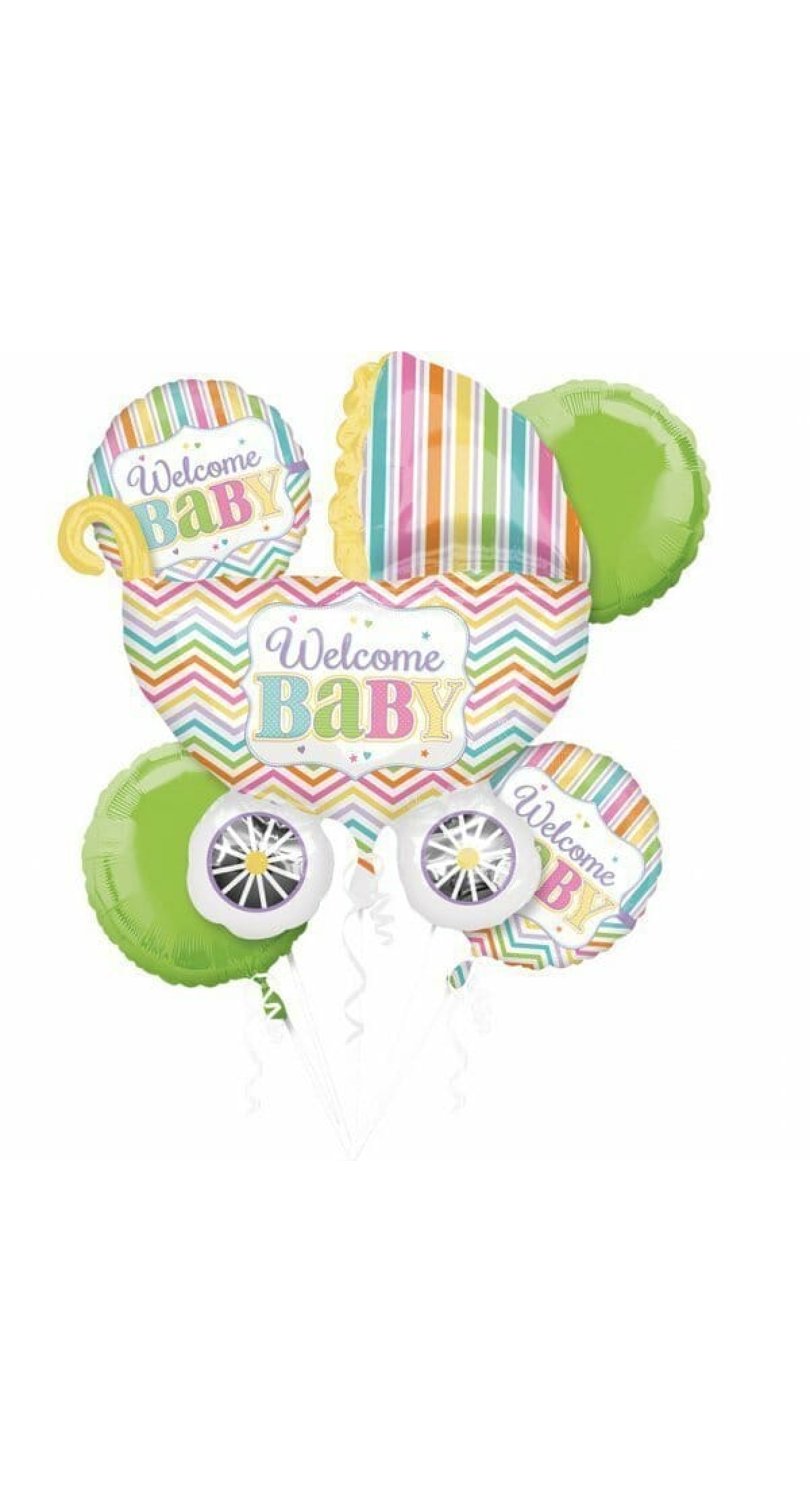 Welcome Baby Brights Bouquet - 5pk