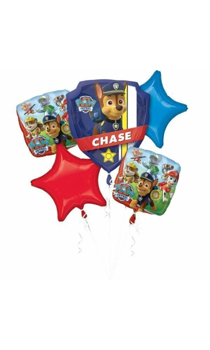 Paw Patrol Bouquet Foil Balloons - 5pk