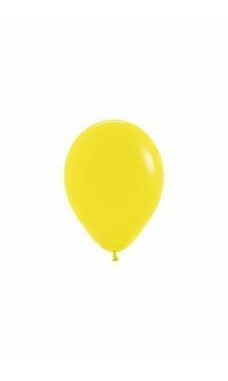 Fashion Solid - Yellow Latex Balloon - (5" / 12cm)