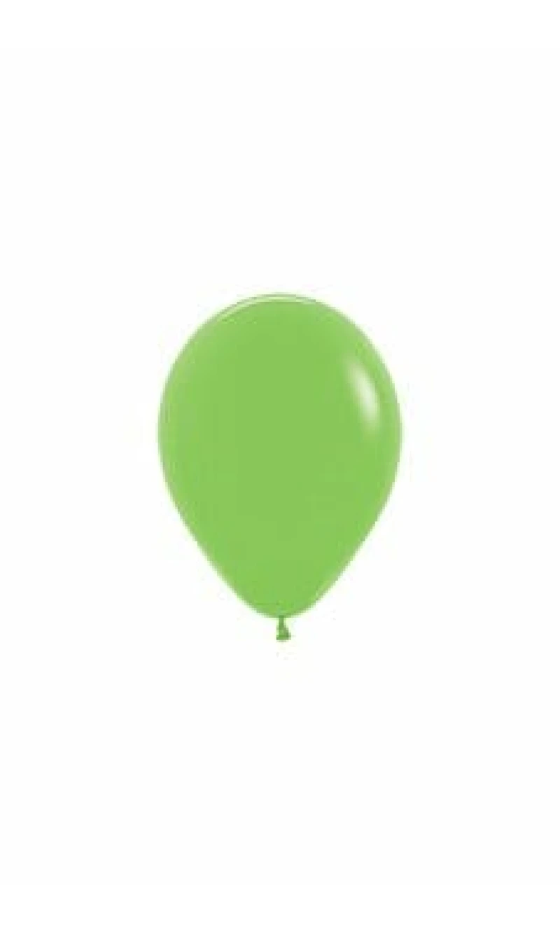 Fashion Solid - Lime Green Latex Balloon - (5" / 12cm)